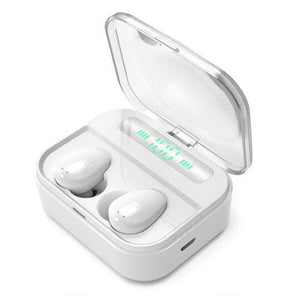 TWS Bluetooth 5.0 Earphone IP7 Wireless Headphone 6D Stereo HiFi Wireless Earbud Gaming Headset with Microphone 2200mAh Earpiece
