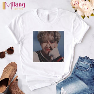Women  Agust D Black T-shirts Female Short Sleeve Tees 2020 Summer Brand Vogue Choose Clothing Girl Tops