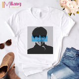 Women  Agust D Black T-shirts Female Short Sleeve Tees 2020 Summer Brand Vogue Choose Clothing Girl Tops