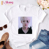 Women  Agust D Black T-shirts Female Short Sleeve Tees 2020 Summer Brand Vogue Choose Clothing Girl Tops