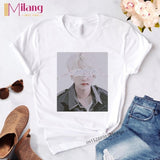 Women  Agust D Black T-shirts Female Short Sleeve Tees 2020 Summer Brand Vogue Choose Clothing Girl Tops