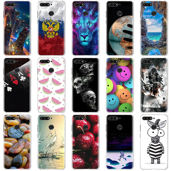 For Huawei Honor 7A Pro / Y6 Prime 2018 Case Cover Silicone Coque For Huawei Y6 Prime 2018 Case For Huawei Honor 7A Pro Case 3D