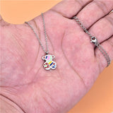 NEW TOUSES bear Jewelry Fashion Hot pendientes Alloy Letter Bracelet Chain Charm Bracelet Female Personality joyas anillo