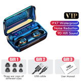 5.0 TWS Wireless Bluetooth Earphones Headphones With Microphone 9D HiFi Earbuds Waterproof Sport Headsets 2200mAh Charging Box