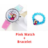 Princess Elsa Children Watches Spiderman Colorful Light Source Boys Watch Girls Kids Party Gift Clock Wrist Relogio Feminino