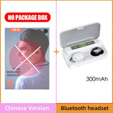 F9-5 2200mAh LED Bluetooth Wireless Headphones Earphones Earbuds TWS Touch Control Sport Headset Noise Cancel Waterproof