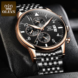 OLEVS Top Original Men's Watch Fashion waterproof watch for men Multifunctional chronograph sports digital watch Luminous