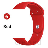 Silicone Strap For Apple Watch band 44 mm/40mm iWatch Band 38mm 42mm 44mm Sport watchband bracelet apple watch series 5 4 3 2 1