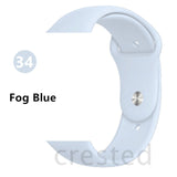 Silicone Strap For Apple Watch band 44 mm/40mm iWatch Band 38mm 42mm 44mm Sport watchband bracelet apple watch series 5 4 3 2 1