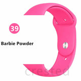 Silicone Strap For Apple Watch band 44 mm/40mm iWatch Band 38mm 42mm 44mm Sport watchband bracelet apple watch series 5 4 3 2 1