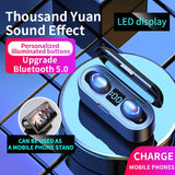 TWS Bluetooth 5.0 Earphones 2200mAh Charging Box Wireless Headphone 9D Stereo Sports Waterproof Earbuds Headsets With Microphone