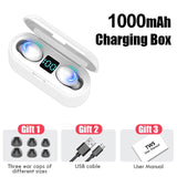 TWS Bluetooth 5.0 Earphones 2200mAh Charging Box Wireless Headphone 9D Stereo Sports Waterproof Earbuds Headsets With Microphone