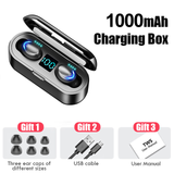 TWS Bluetooth 5.0 Earphones 2200mAh Charging Box Wireless Headphone 9D Stereo Sports Waterproof Earbuds Headsets With Microphone