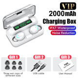 TWS Bluetooth 5.0 Earphones 2200mAh Charging Box Wireless Headphone 9D Stereo Sports Waterproof Earbuds Headsets With Microphone