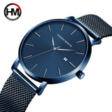 Hannah Martin top Brand Japan Quartz Movement Waterproof Wristwatches Fashion business Luxury Ultra Thin date male Watches relog