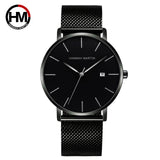Hannah Martin top Brand Japan Quartz Movement Waterproof Wristwatches Fashion business Luxury Ultra Thin date male Watches relog