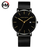 Hannah Martin top Brand Japan Quartz Movement Waterproof Wristwatches Fashion business Luxury Ultra Thin date male Watches relog