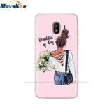 For Samsung Galaxy J2 Case 5.0"inch Cute Flower Printed TPU Cover For Samsung J2 2018 SM-J250F J 2 2J mobile phone cases coque
