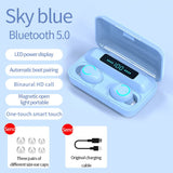TWS F9-9 Wireless Headphones Touch or Button Control LED Display 5.0 Bluetooth Earphone with 2200mAh Charging Box For Airbuds