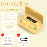 TWS F9-9 Wireless Headphones Touch or Button Control LED Display 5.0 Bluetooth Earphone with 2200mAh Charging Box For Airbuds