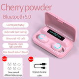 TWS F9-9 Wireless Headphones Touch or Button Control LED Display 5.0 Bluetooth Earphone with 2200mAh Charging Box For Airbuds