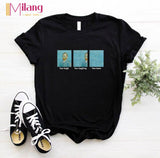 Women aesthetics Black T-shirts Red Lips Love Female Short Sleeve Tees Girl Tops 2020 Summer Brand Spacex Clothing Drop shipping