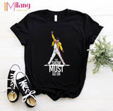 Women aesthetics Black T-shirts Red Lips Love Female Short Sleeve Tees Girl Tops 2020 Summer Brand Spacex Clothing Drop shipping