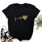 Women aesthetics Black T-shirts Red Lips Love Female Short Sleeve Tees Girl Tops 2020 Summer Brand Spacex Clothing Drop shipping