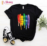 Women aesthetics Black T-shirts Red Lips Love Female Short Sleeve Tees Girl Tops 2020 Summer Brand Spacex Clothing Drop shipping