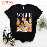 Women aesthetics Black T-shirts Red Lips Love Female Short Sleeve Tees Girl Tops 2020 Summer Brand Spacex Clothing Drop shipping