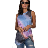 Gradient Hot Sale 2020 Women T Shirt Sleeveless Top Tee Women Clothes Summer Kink Tops Female Casual Tees O-Neck tshirt New Top